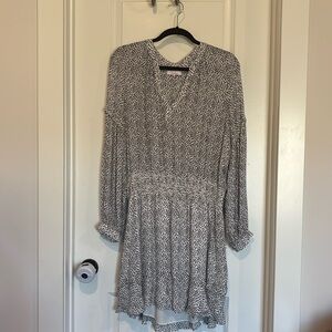 Parker silk print dress XL